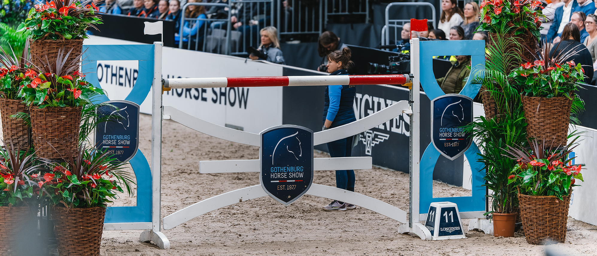 Gothenburg Horse Shows egna hinder på arenan. 