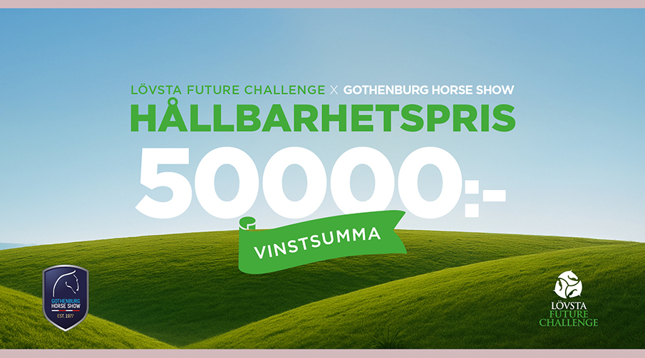 Bild som illustrerar hållbarhetspriset och vinstsumman på 50.000 kr